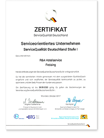 Zertifizierung ServiceQualität Deutschland